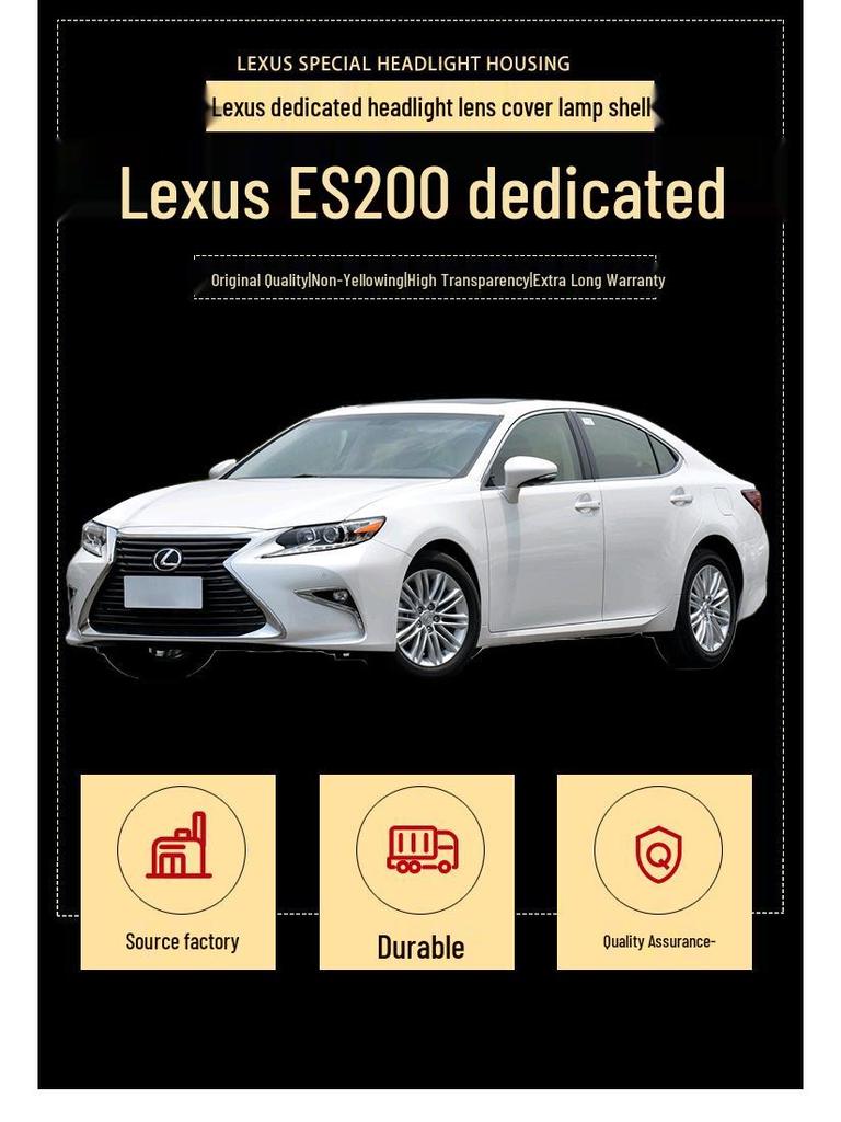 Compatible Headlight Cover for 2015-2017 Lexus ES200/250/300H Models