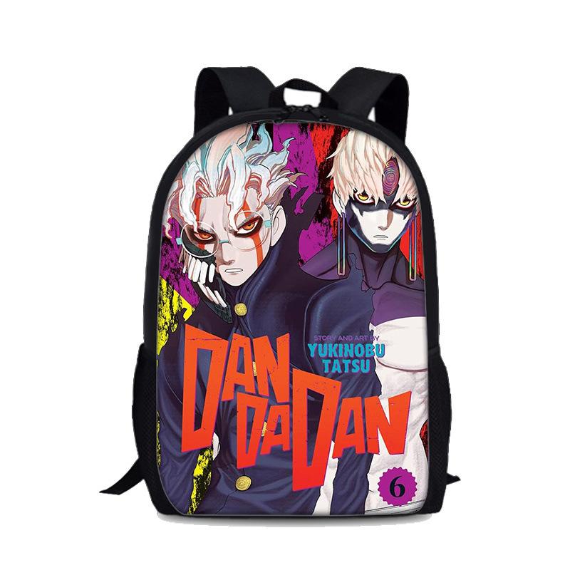 New Dandadan Bold Party Printed Backpack with Supernatural Armament for Primary and Secondary School Students