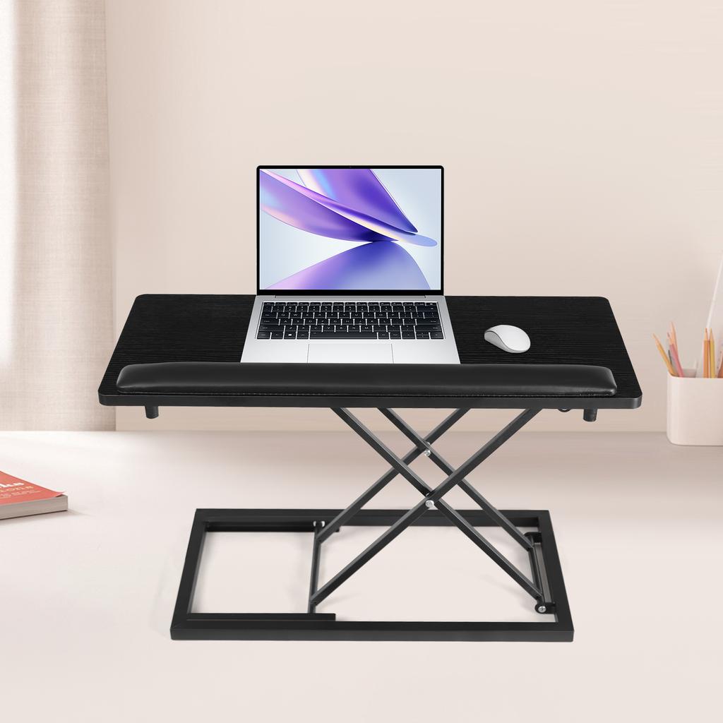 Adjustable Height Keyboard Stand, Desktop Keyboard Riser, Keyboard Stand Black Non-slip Pads for Computer Rooms, Offices, Home