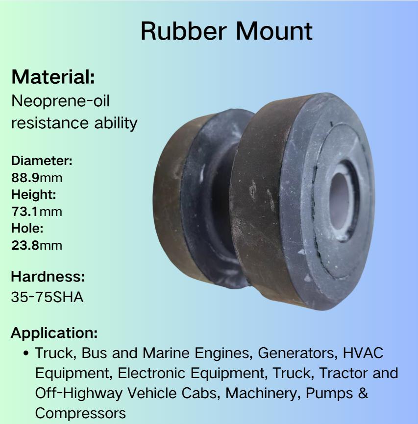 Rubber Shock Absorber Anti Vibration Damper Rubber Mountings Buffer Silent Isolator Bumper Feet Blocks Pad Neoprene Rubber Neoprene