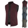 Autumn and Winter Men's Coat Warm Outer Wear Vest Casual Sleeveless Jacket Thermal Stand Collar Waistcoat