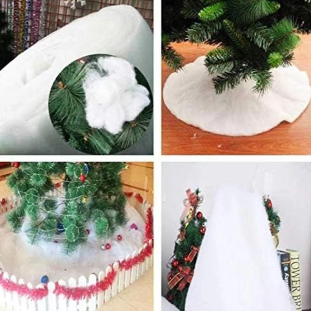 Fluffy Fake Snow Blanket Soft Cotton Artificial Snow Blanket Snow Roll Christmas