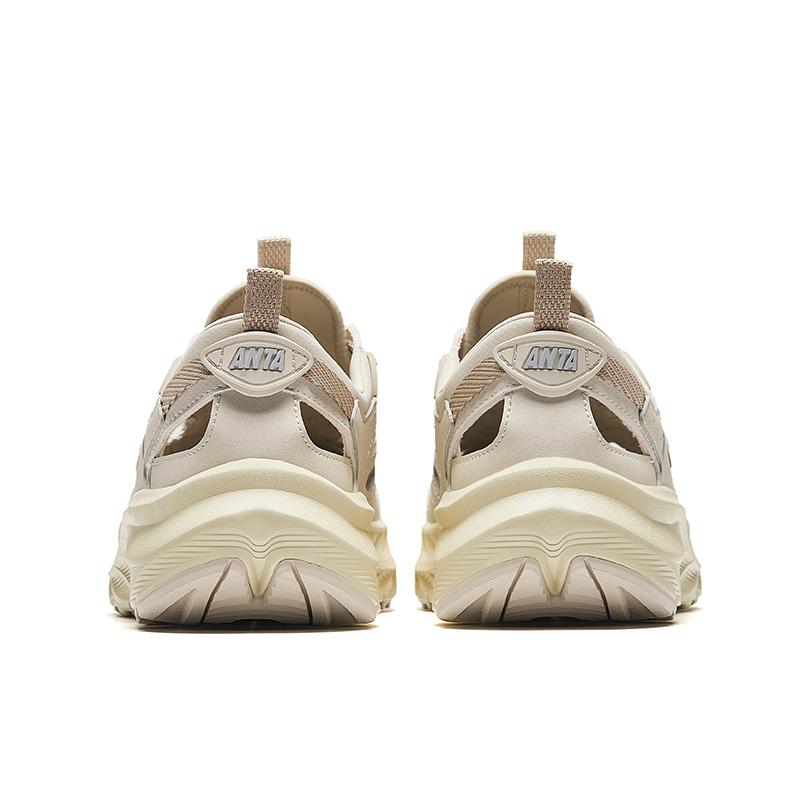 New Anta Slip Resistant Breathable Height Increasing River Trekking Shoes Women's Beige 922528522-4