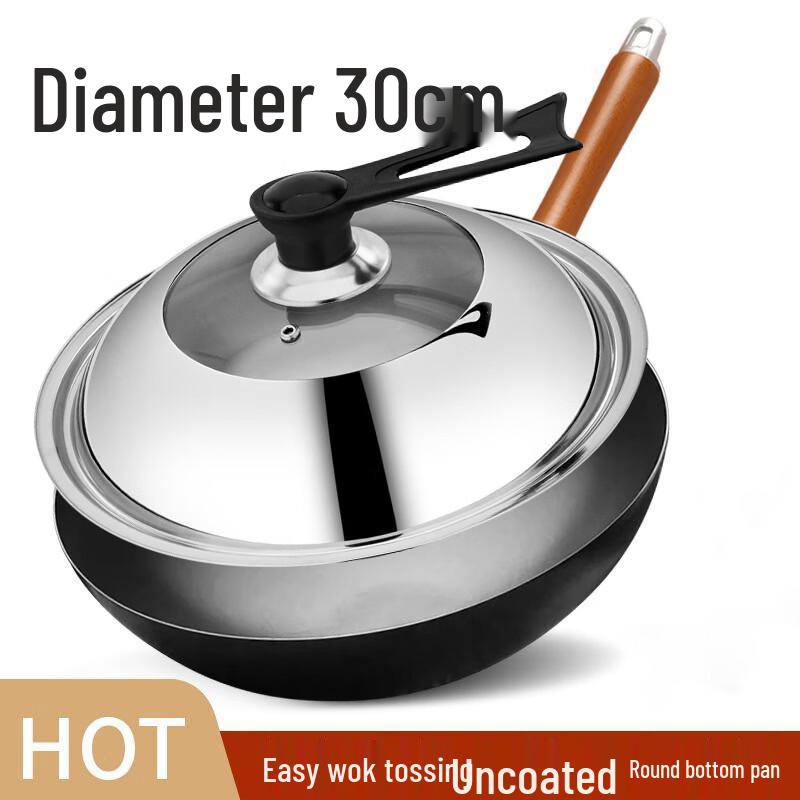 Zijin He s Non-stick Seasoned Iron Wok