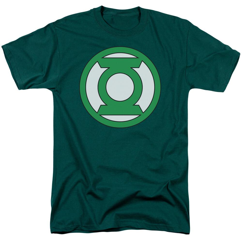 Green Lantern Lantern Logo T Shirt Mens Licensed DC Comic Tee Hunter Green XXXXL