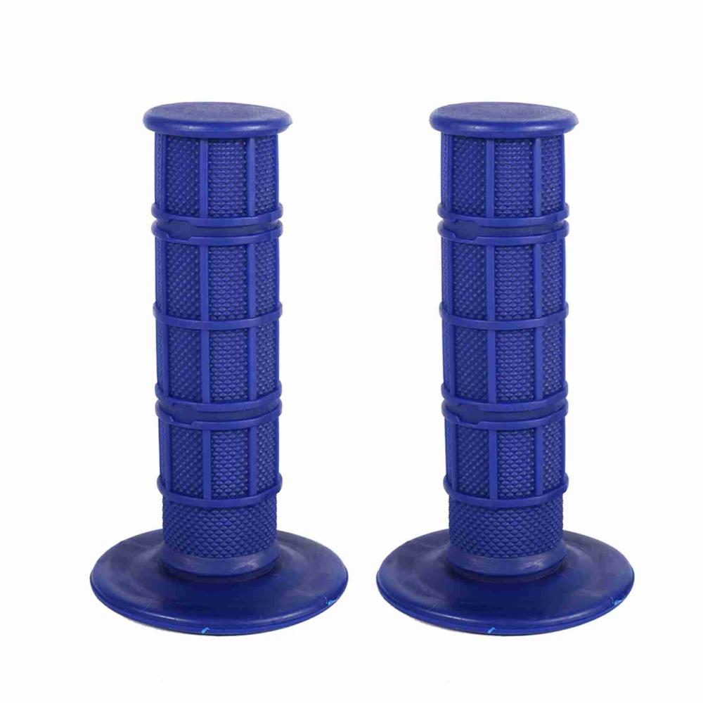 2PCS Silicone Material Soft Handle Grips Blue Rubber Handle Grips Durable Motorcycle Grips  For ATV