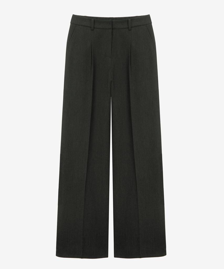 MIND BRIDGE WOMEN [W] Do Good_[Warm] Single-Pleat Wide Slacks - 2 Colors