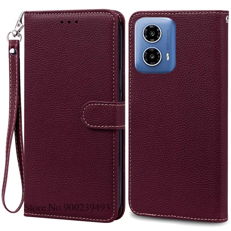 

Для Moto G24 чехол кожаный кошелек раскладной телефон чехол для Motorola G24 чехол книжка чехол для G24 чехол мотоцикл чехол Fundas Shell For Moto G24