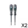 2xElectric Pen Electricians Tool Electrical Screwdriver Cross Flat
