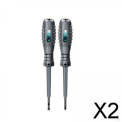 2xElectric Pen Electricians Tool Electrical Screwdriver Cross Flat