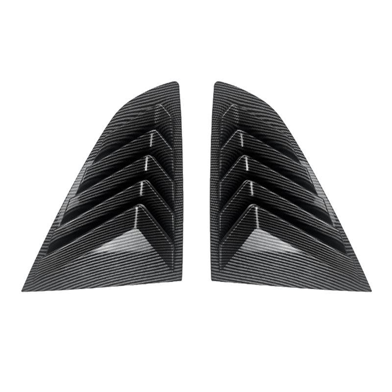 Precise Car Rear Window Louver Shutter Trim Cover Windshield Blind Shade Cover For BMW 2 Series F44 2020-2023 Carbon Fiber Pattern