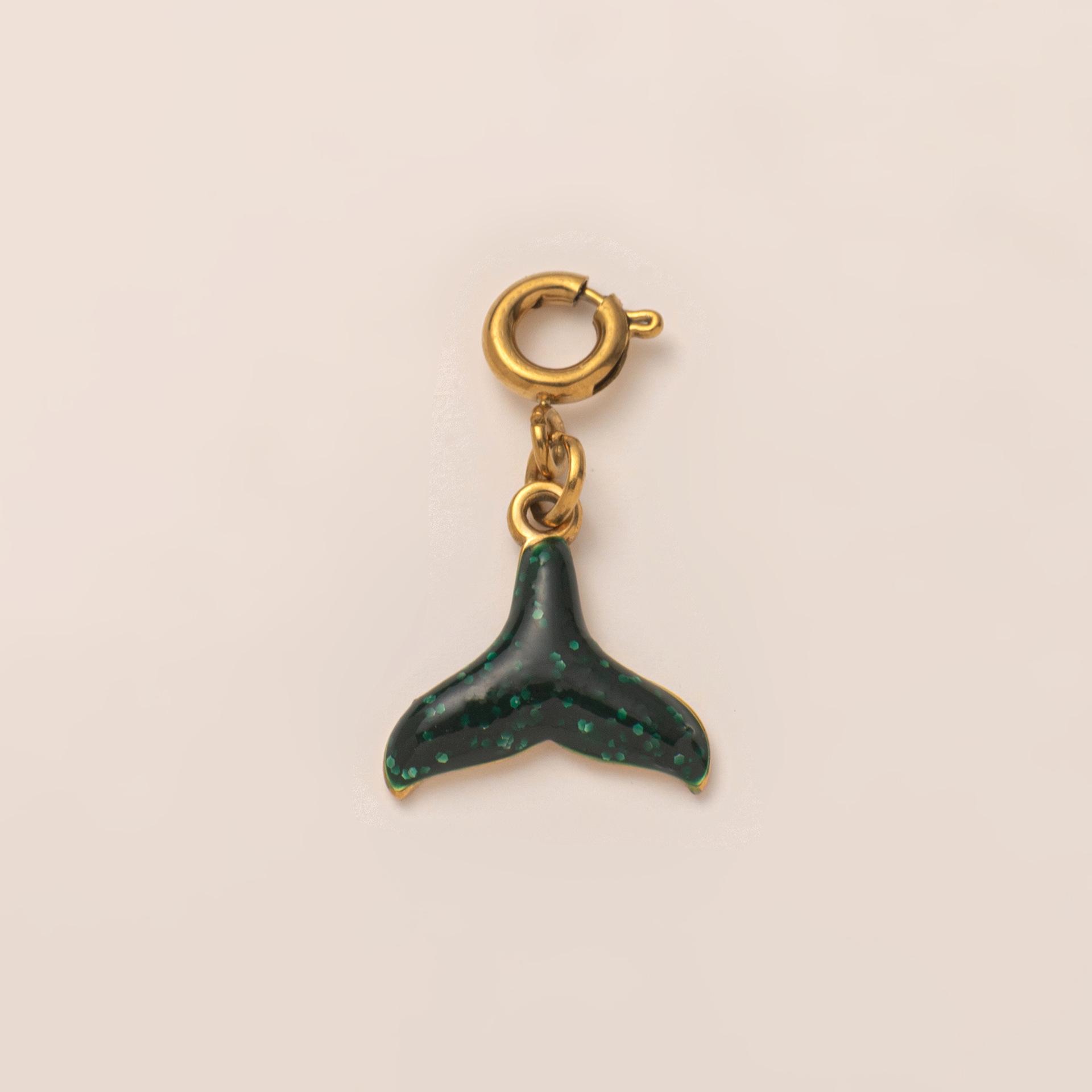 

Colorful Ocean Snail starfish turtle shells Charm For Women Stainless steel Gold Color Pendant Bracelet DIY Making Jewelry