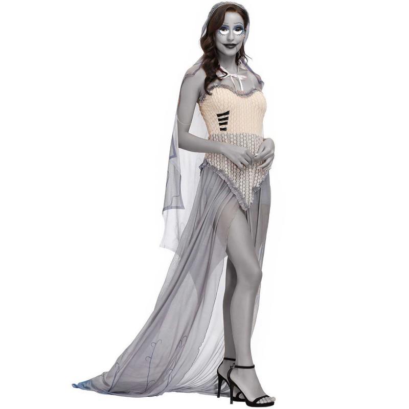 M-XL Corpse Bride Costume Set Victor Emily Halloween Cosplay Outfit Couples
