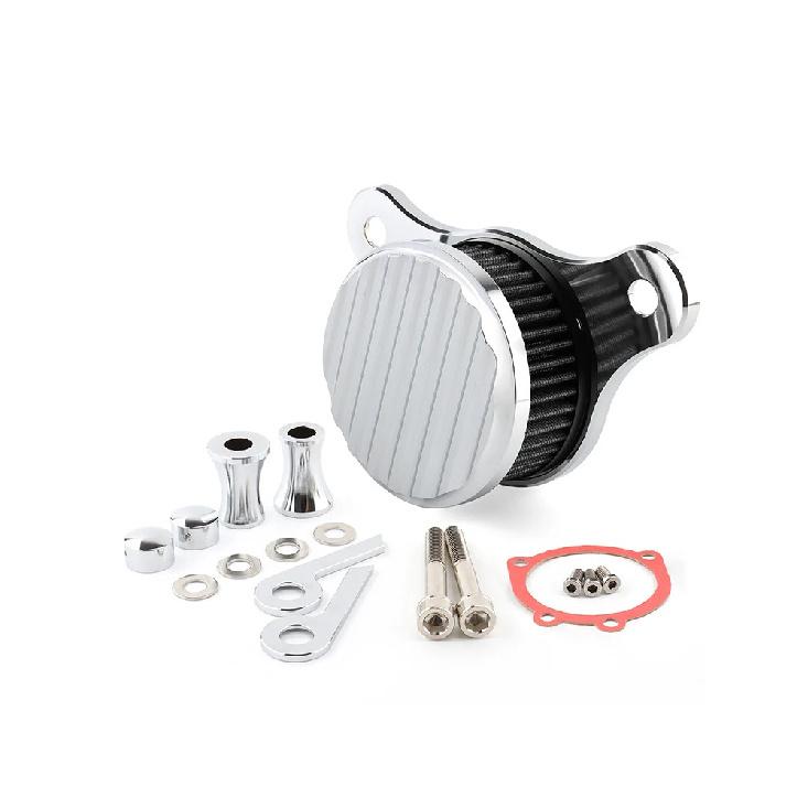 Motorcycle Air Filter Cleaner Intake Filter System Stripe for Harley 93-17 Dyna/FXR Softail Fat Boy Touring Road Street Glide