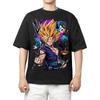 Dragon Ball Z Majin Buu (Super Buu) Anime Black T-Shirt Comfortable Fashion Vintage Double-Sided Band Graphic Print Women And Men T-shirts