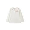 PawinPaw Girls' Cartoon Bear Long-Sleeve Lapel Shirt