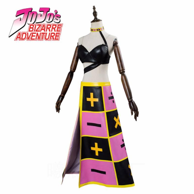 Adventure Jojos Bizarre Trish Una Cosplay Suit Soft Cotton Fabric Fans Gift
