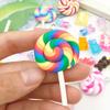 5/10/20pcs Colorful Candy Pendant Polymer Clay Candy Candy Pendant Mobile Strap Key Bag Decoration DIY Jewelry Making