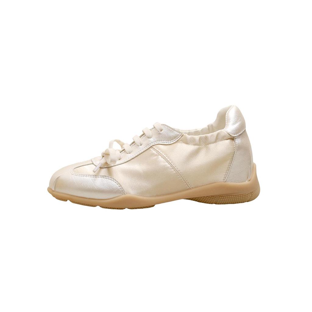 Women's Versatile Ballet-Style Summer Shoes with Lace-up, Inner Height Increase, and Soft Breathable Sole
