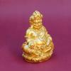 New Style of Figurine Treasure Bowl Yellow of Sitting God of Wealth Home Worship Statue Livi