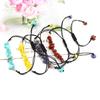 Hand Woven Natural Crystal Gravel Amethyst Agate Bracelet Bracelet Adjustable B55