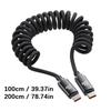 Fast Power Cable 120W USB C to Type C Spring Reinforced Body Anti Break Design Suitable for Mobile Devices Charging