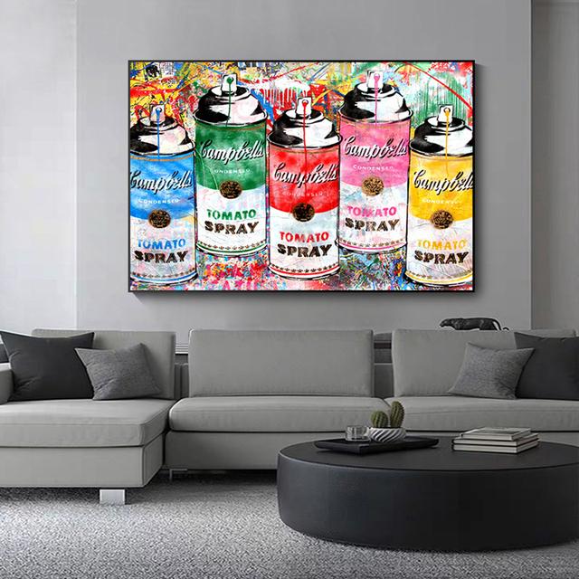 

Энди Уорхол томатный суп граффити холст картины постеры и принты абстрактные настенные художественные картины для гостиной 21cm×30cm NoFrame