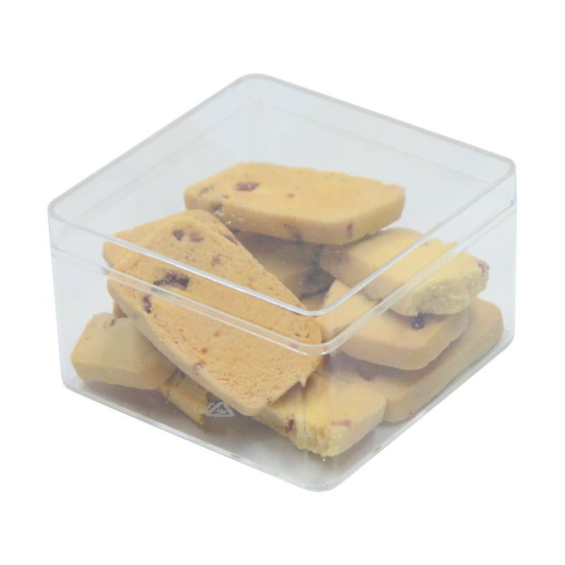 Transparente starre Kunststoff-PS-Material Mousse-Kuchenbox Tiramisu-Behälter Sushi-Dessert Lebensmittelaufbewahrung Kekse Süßigkeiten Verpackungsbox