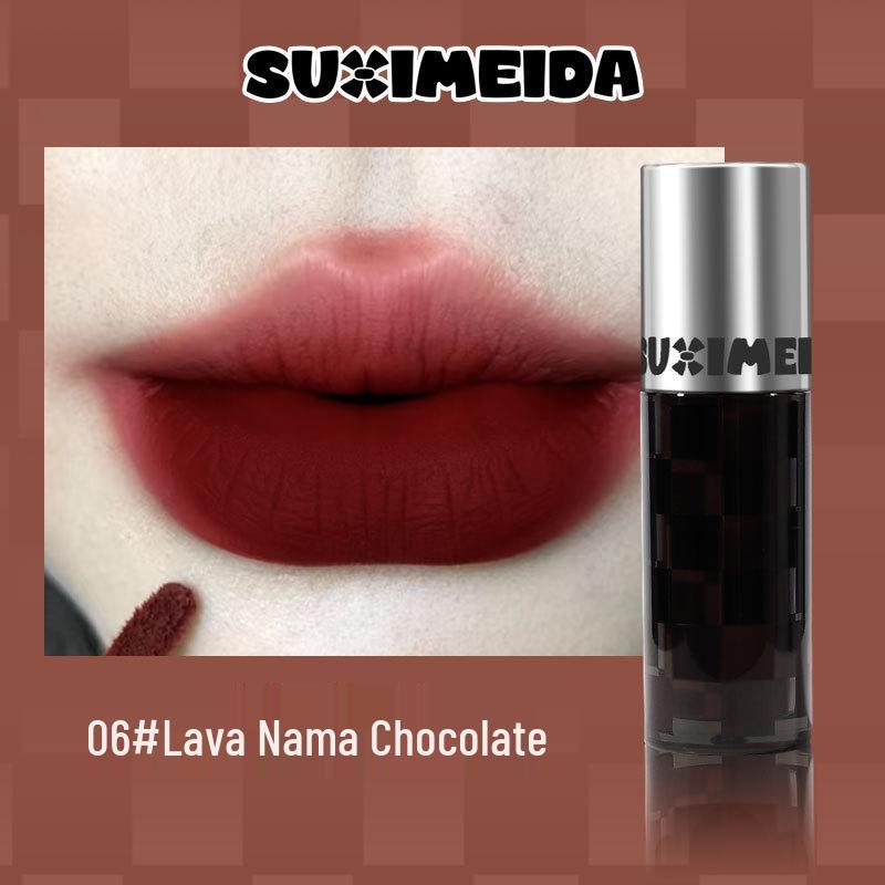 

Susi Meida Checkered Matte Lip Mud: Long-Lasting, Non-Fading Whitening Lipstick