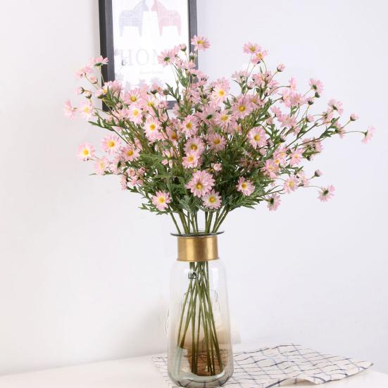 1 db Mű Kis Margaréta Művirág Levelekkel Otthoni Esküvői Kávézó Dekoráció