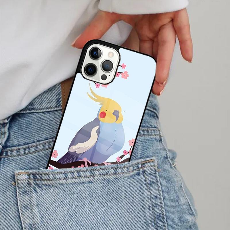 Molliger Nymphensittich Papagei Vogel Handyhülle Magesafe Magnetische Kabellose Abdeckung Für iPhone 17 Air 16 16e 11 12 13 14 15 Pro Max Plus
