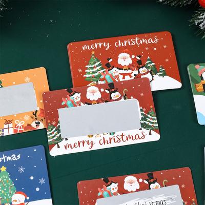 Weihnachts-Rubbellose Frohe Weihnachten Dekorationen für Zuhause 2025 Navidad Natal DIY Überraschungsgeschenke Weihnachtsornament Neujahr 2026
