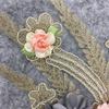 Polyester Lace Collar Three-Dimensional Dip Flower, Rhinestone Handmade Diy Lace Clothing Accessories Decal