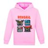 Hot Sale Kids Sweatshirts Red Ball 4 Print Cartoon Children Hoodies Fashion Baby Pullover Casual Outwear Tops Girls Boys Clothes