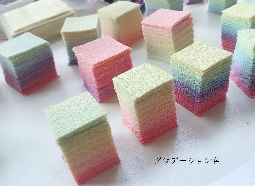 Misaki Tsumami Zaiku Material Chirimen Gradient Colorful Rainbow Hair 500 Sheets Kit, Pre-Cut Fabric, Colors, Colors, Ornaments, DIY, Crafts,