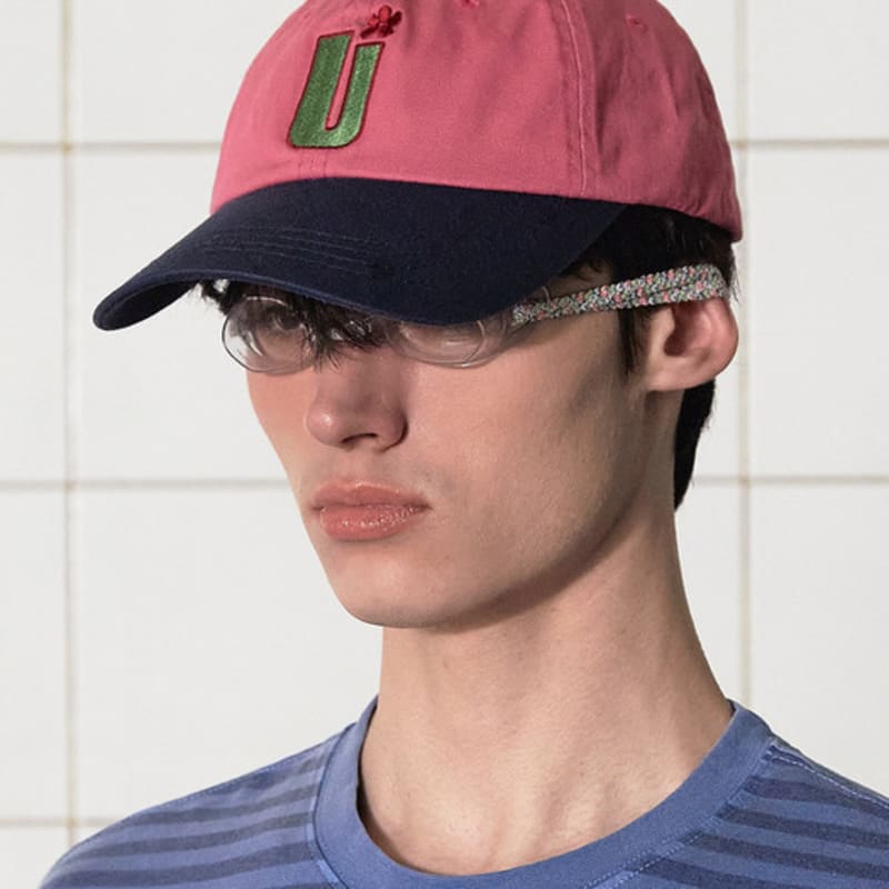 UNALLOYED U LOGO TWO-TONE CAP / PINK