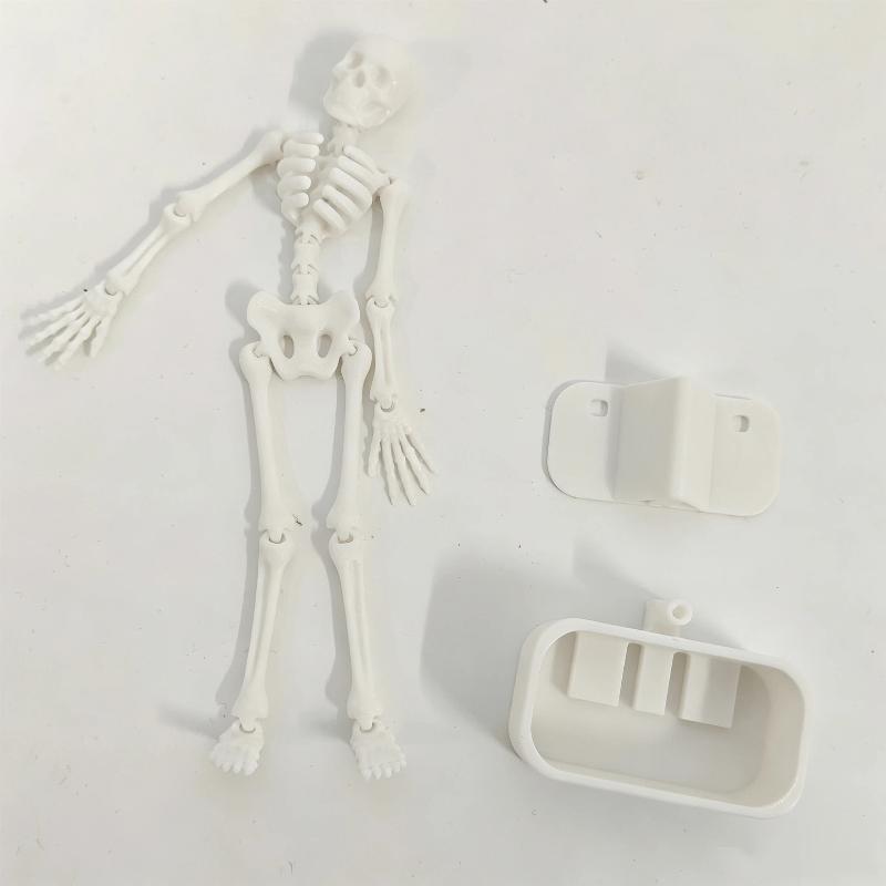 Aquarium Dancing Skeleton Bubbler Realistic Interactive Fish Tank Decor with Air Hose for Saltwater Aquarium Landscape
