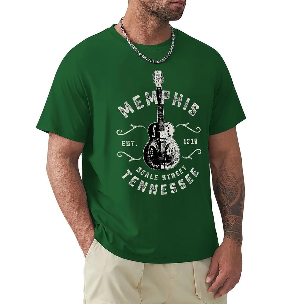 Memphis Beale Street Usa Vintage T Shirts Women Man's T-shirt Cotton Summer Tshirts Short Sleeve Graphics Tee Tops