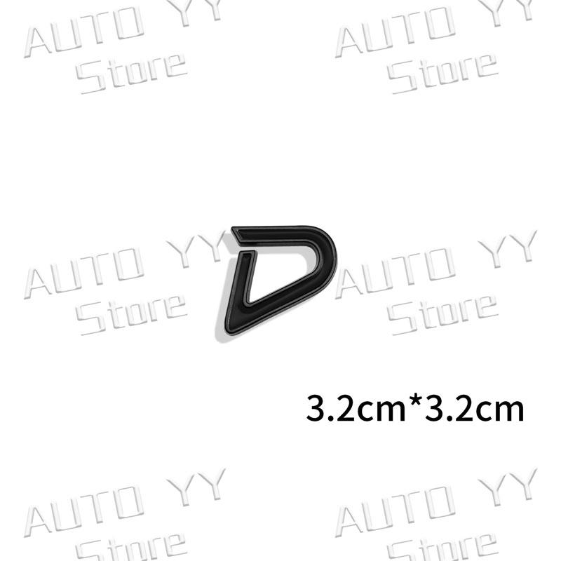 3D Metal Car Styling Logo Front Grille Emblem SD/D Badge Rear Tail Bumper Trunk Sticker