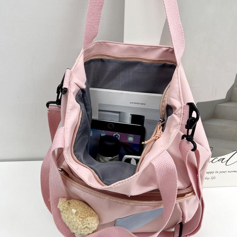 Women's bag new student tutoring bag fashionable contrasting color sweet messenger bag shoulder bag