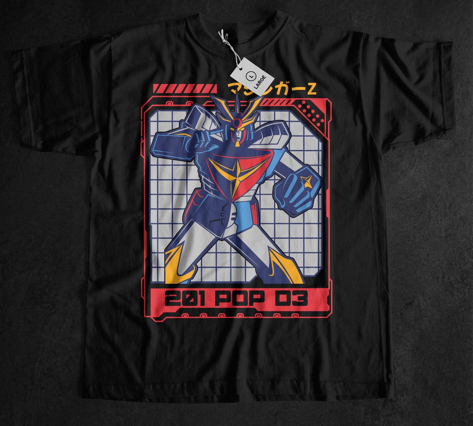 Mecha Anime Unisex Tshirt, Mazinger Z, Robot, Grendizer, Koji Kabuto, 80s Retro Series, Manga Fan, Sci Fi, Pop Culture, Gift for Geek 130
