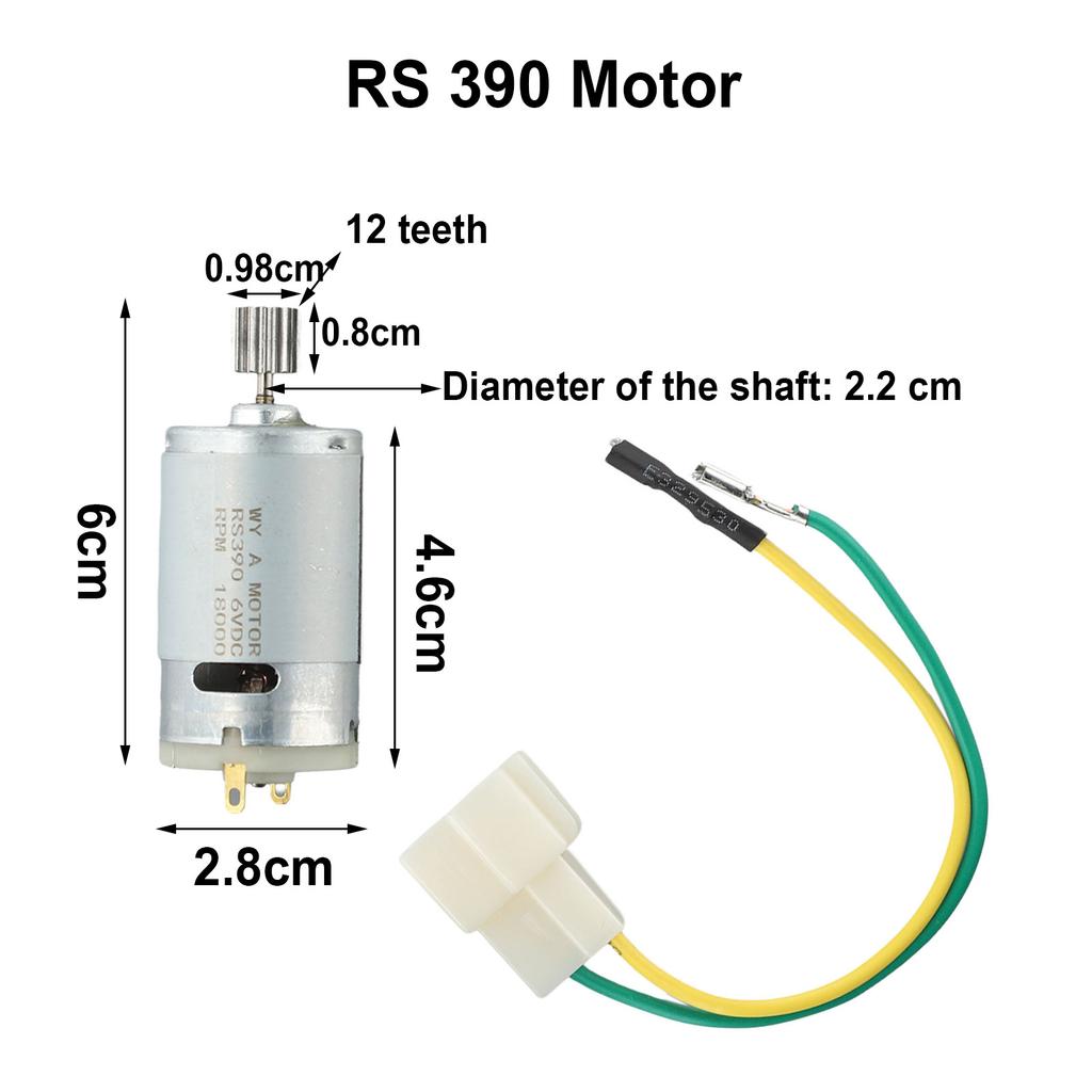 2025 High Qulity Electric Car Motor Toy Motor 6V /12V 24V RS555 Fittings RS550 RS390 RS380 10 Teeth Gearmotors