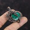 Faceted Zambian Emerald Copper Pendant Copper Wire Wrapped Pendant Handmade Copper Wire Wrap Jewelry Gift For Her Natural Gemstone Jewelry