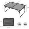 Rock Cloud Portable Camping Table Ultralight Aluminum Frame for Camping Hiking Backpacking Outdoor Picnic