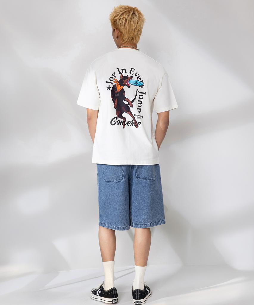 Keonbeoseu Sorona Dog Graphic T-Shirt Egret Mcj752-W2Y