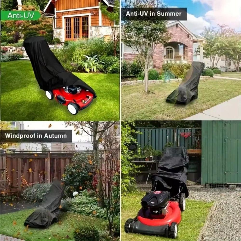 Waterproof Lawn Mower Cover UV-Resistant Trimmer Cover Heavy-duty Mower Cover Snow Blower