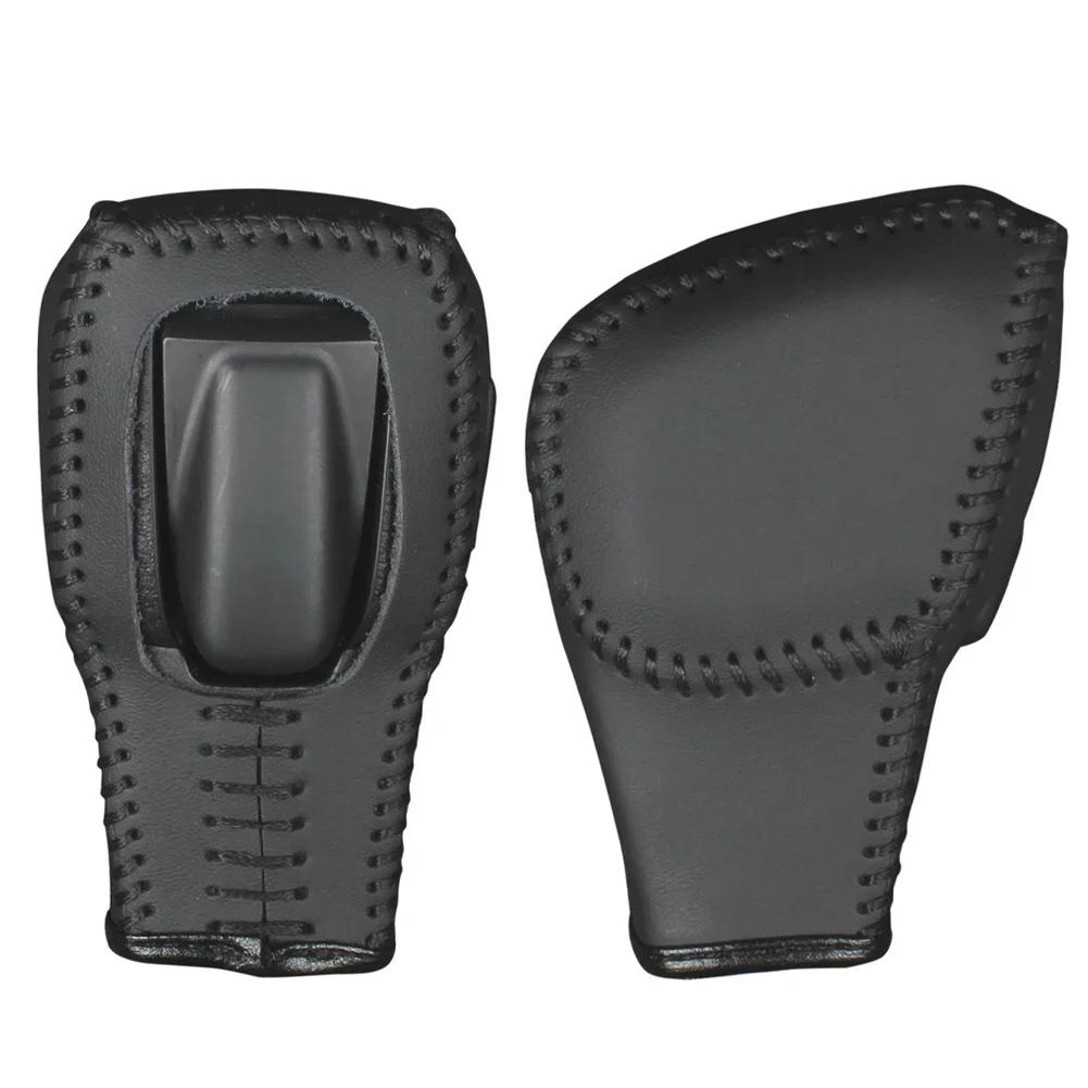 Leder Auto Schaltknauf Abdeckung Innenraum Schalthebelmanschetten Schalthebel Abdeckung Aufkleber Zubehör Für Ford Everest Ranger 2020-2024