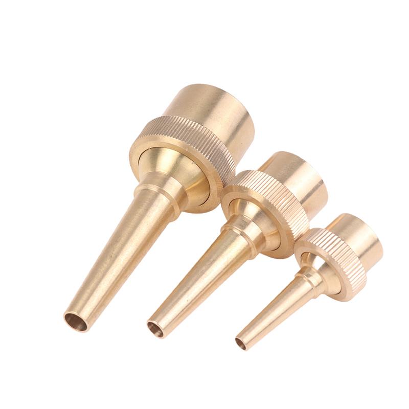 1/2" 3/4" 1" Female Thread Copper Straight Jet Fountain Nozzle Adjustable Water Fountain Garden Park Radial Water Column