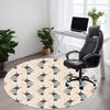 1pc Snail Shell Office Round Area Rug, Indoor Mat Suitable For Office, Under Office Chairs Bedroom Living Room Home Decor, Room Deco