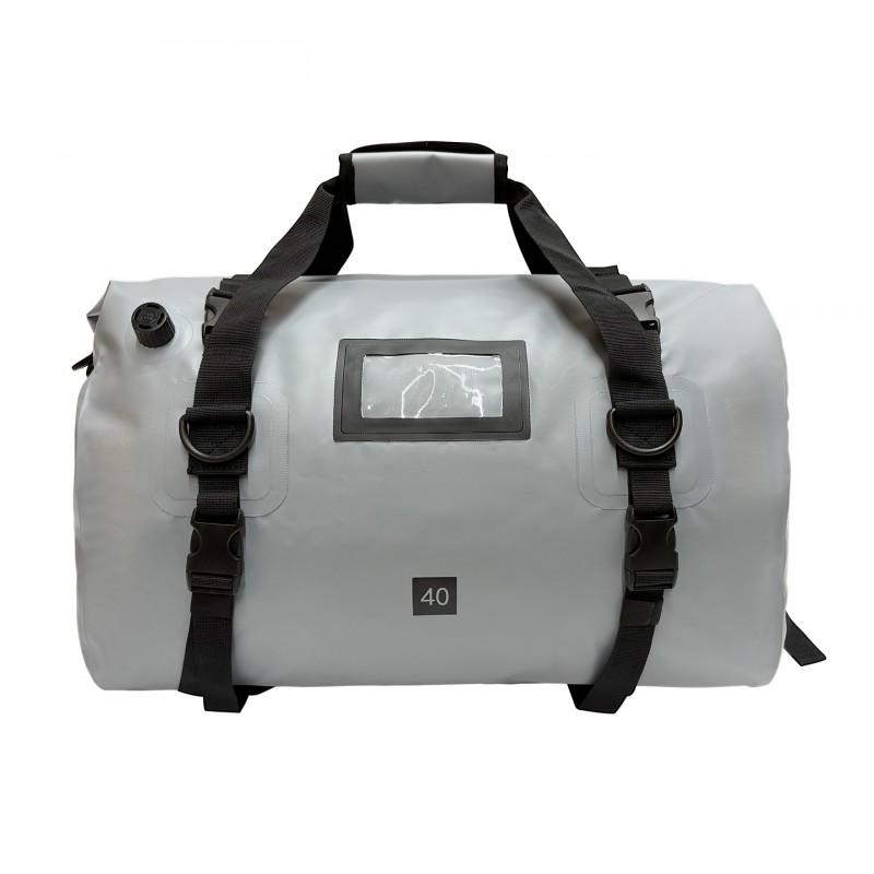 PVC Waterproof Motorcycle Tail Bag With Quick-Release Straps Camping Cycling Outdoor Adventure